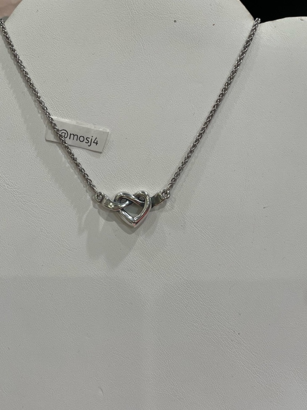 Retired James Avery Lovers Knot Necklace